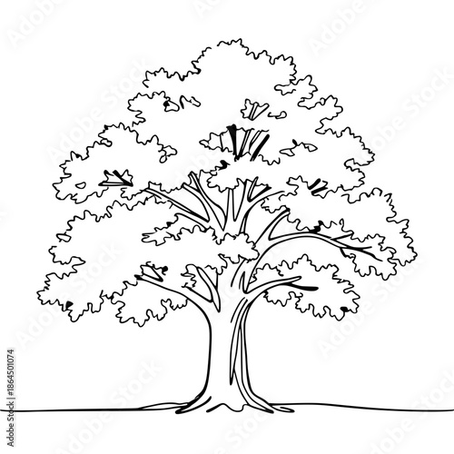 Wallpaper Mural vector tree silhouette Torontodigital.ca