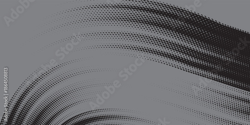 black and grey brush wrap car sticker pattern abstract banner sporty lines black and grey color combination grunge brush modern pattern motorsport racing vector design, Eps 10.