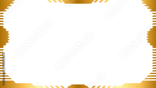 Abstract modern geometric frame border with clean lines and empty space for banner, poster, or digital layout design