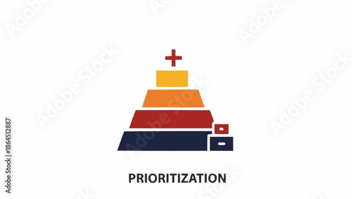 Prioritization Pyramid - A Visual Representation of Task Management and Importance.