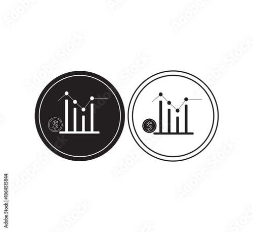 Collection of graphic icons related to currency ups and downs, currency business. Outline icon collection. Editable strokes. Vector illustration