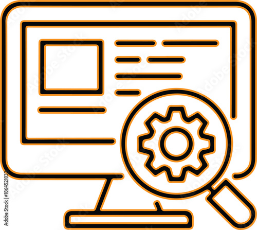 Website optimization and configuration icon