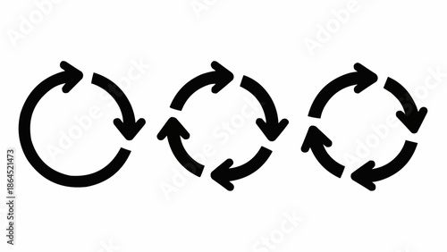 Circular Arrows - A Visual Representation of Cycles and Processes.