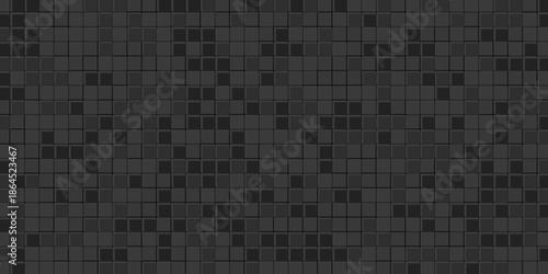 Charcoal Gray 3D Wooden Block Mosaic Background for Tech Branding, Editorial Design, and Acoustic Walls