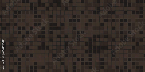 Black Walnut 3D Wooden Block Mosaic Background for Editorial Layouts, Acoustic Panels, and Premium Branding