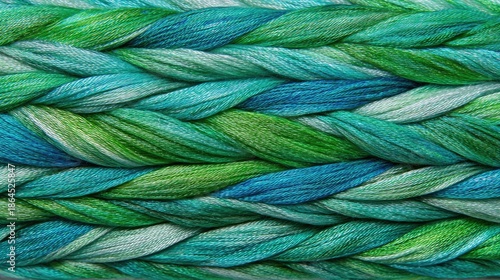 Colorful Twisted Twine Fabric Texture