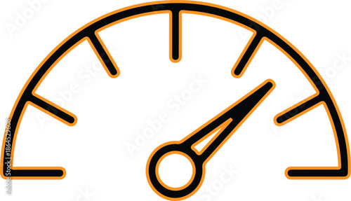 Speedometer icon vector illustration