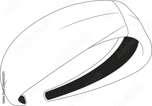 A sleek modern white computer mouse with a minimalist design showcasing ergonomic features