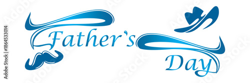 Illustrated text with inscription for Father's Day