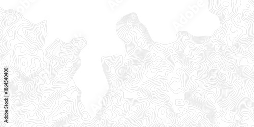 seamless space white and black location wave outline topography map diagram. paper counter map. vector hiking landscape geometric grid topo map texture background.