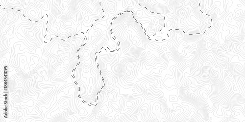 seamless space white and black location wave outline topography map diagram. paper counter map. vector hiking landscape geometric grid topo map texture background.