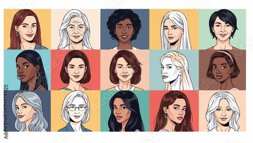 Diverse Women Portraits - A Celebration of Beauty and Individuality.