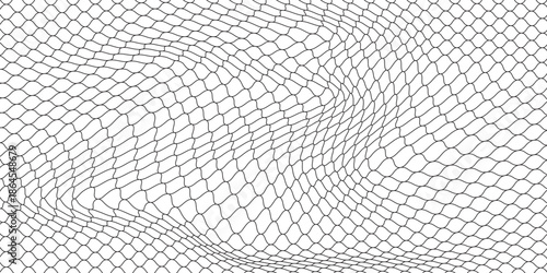 Curved net pattern. Seamless design for sportswear or equipment like soccer goals, volleyball nets, basketball hoops, hockey nets, and athletic gea