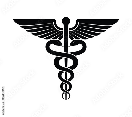 Caduceus Medical Symbol Icon