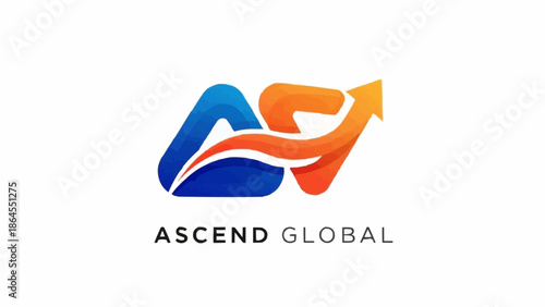 Ascend Global logo featuring a stylized arrow pointing upwards, symbolizing growth and progress.