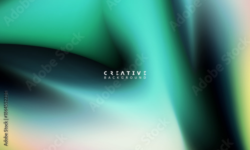 Abstract Dynamic Gradient Background. Soft Green and Yellow Fluid Color Gradient. Design Template For ads, Banner, Poster, Cover, Web, Brochure, Wallpaper, and flyer. Vector
