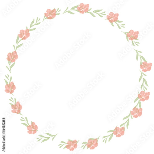 Wallpaper Mural Design foral wreath invitation card illustration  Torontodigital.ca