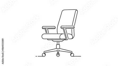 office chair isolated on white