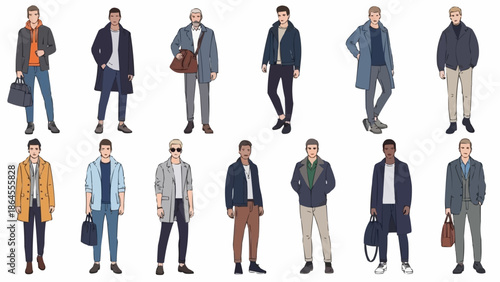 Diverse Mens Fashion Styles - A Comprehensive Collection of Outfits.