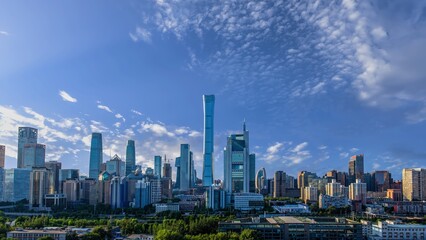 Fototapete Peking Wolkenkratzer im Geschäftsviertel Pekings  © VisualCoordinates