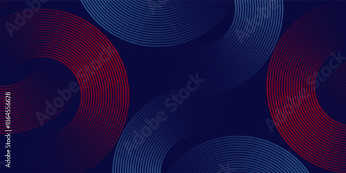 abstract dark blue background with color circles
