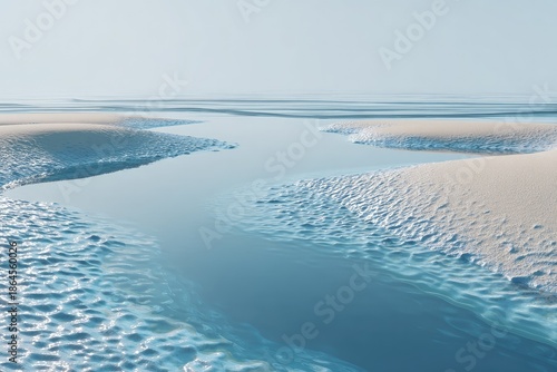 Frozen River Landscape