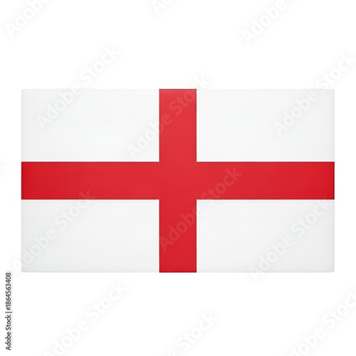 England Flag Isolated, St George Cross Symbol