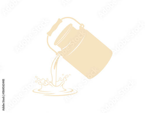 Milk canister, milk, dairy, drink, food and meal, graphic design.
Drinking, sustenance, eat, dining, vector design and illustration.