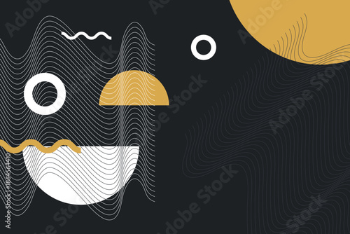 Modern tech background with abstract data flow lines