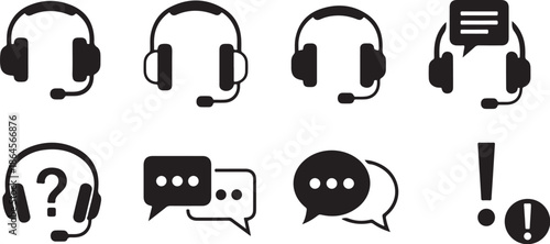Customer Service Icons for Support and Communication Needs