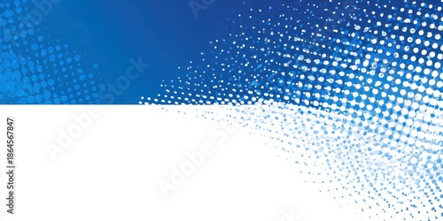 Wallpaper Mural Abstract Blue And White Halftone Gradient Background Texture With Dotted Geometric Pattern Design Presentation Template Mock Up Backdrop Torontodigital.ca