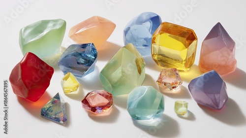 Colorful Gemstones Display