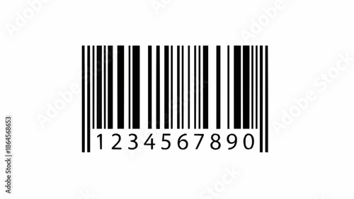 Barcode with Numbers - A Clear and Concise Representation of Product Identification.