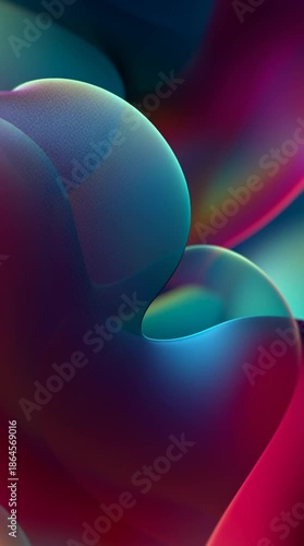 Vibrant Abstract Composition: A captivating swirl of fluid forms unfolds, showcasing a dynamic interplay of colors and textures that evokes a sense of depth and movement, a visual symphony.