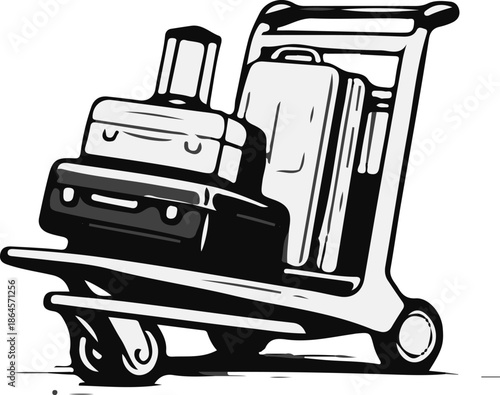 Airport Luggage Cart