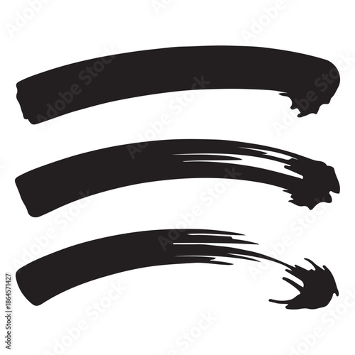 black paint, ink brush strokes, brushes, lines, grunge