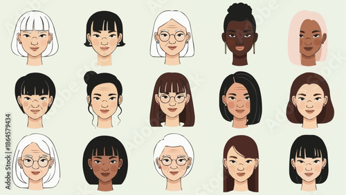 Diverse Women Portraits - A Celebration of Beauty and Individuality.