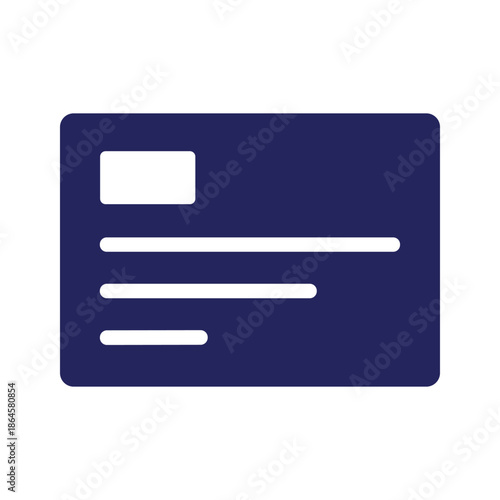 ID Card Icon Vector Illustration
