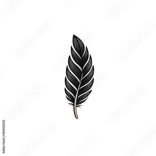 Minimal Leaf Line Art Illustration