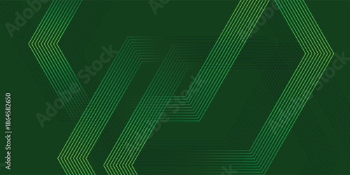 Vibrant Neon Green Hexagon Grid on Dark Green Background
