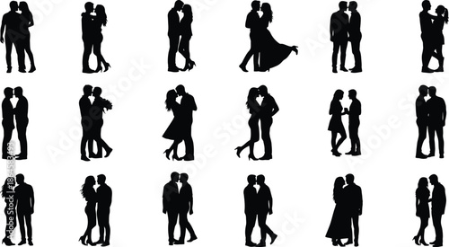 Playful Couple Having Fun Love Silhouette