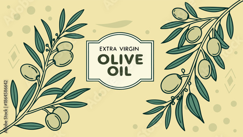 olive branch background