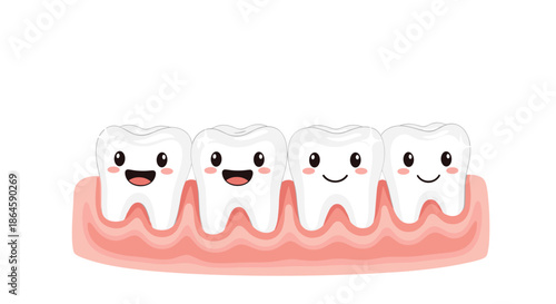 Smiling retro flower characters in shades of orange, blue, and purple are arranged in three rows for a happy and nostalgic floral set.