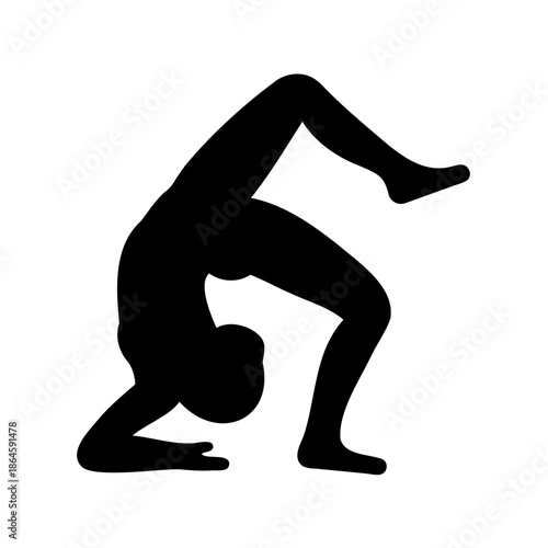 yoga pose silhouette