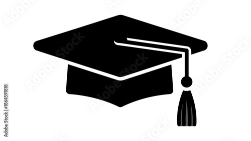 Graduation cap symbolizing academic achievement and success
