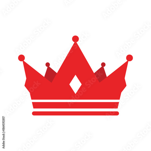 Red Crown Vector Icon