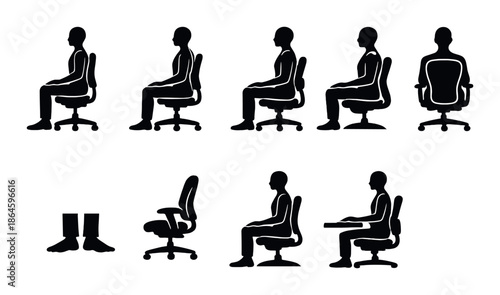 Ergonomic sitting posture guide: improve office chair and desk comfort