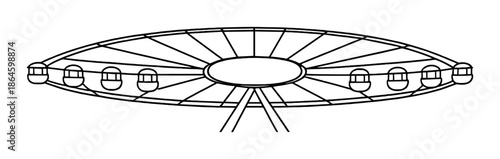 Sleek ufo saucer design with futuristic symmetrical structure