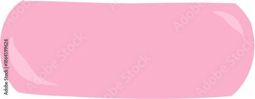 pink plastic bottle isolated on white background