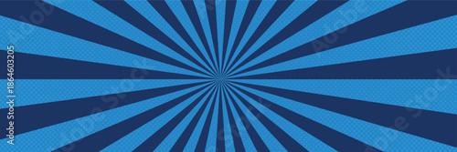 Abstract radial burst pattern with shades of blue, a vibrant design.